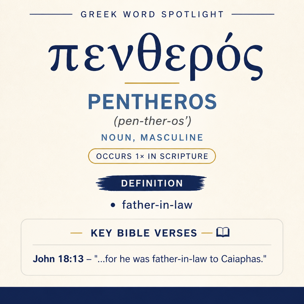 Exploring the Meaning of Pentheros in Greek statistics