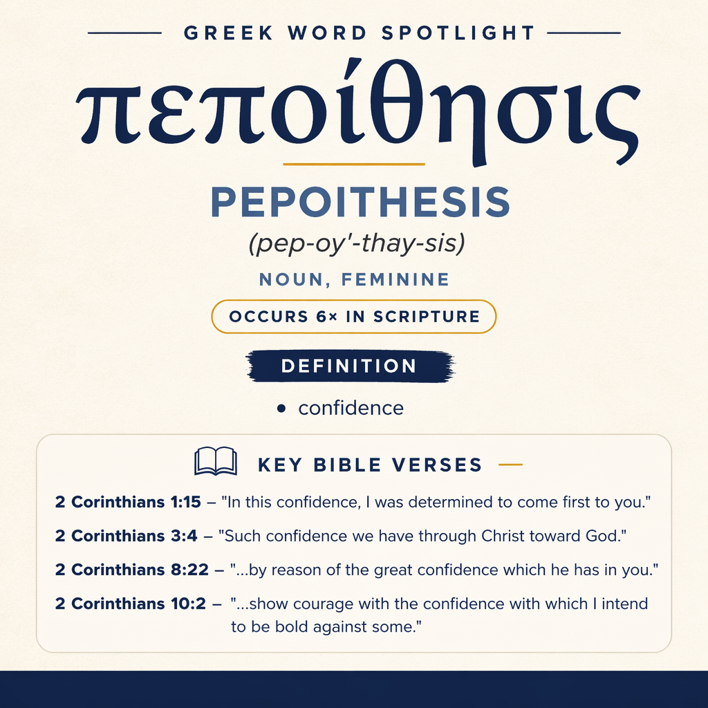 Exploring the Meaning of Pepoithesis in Greek statistics