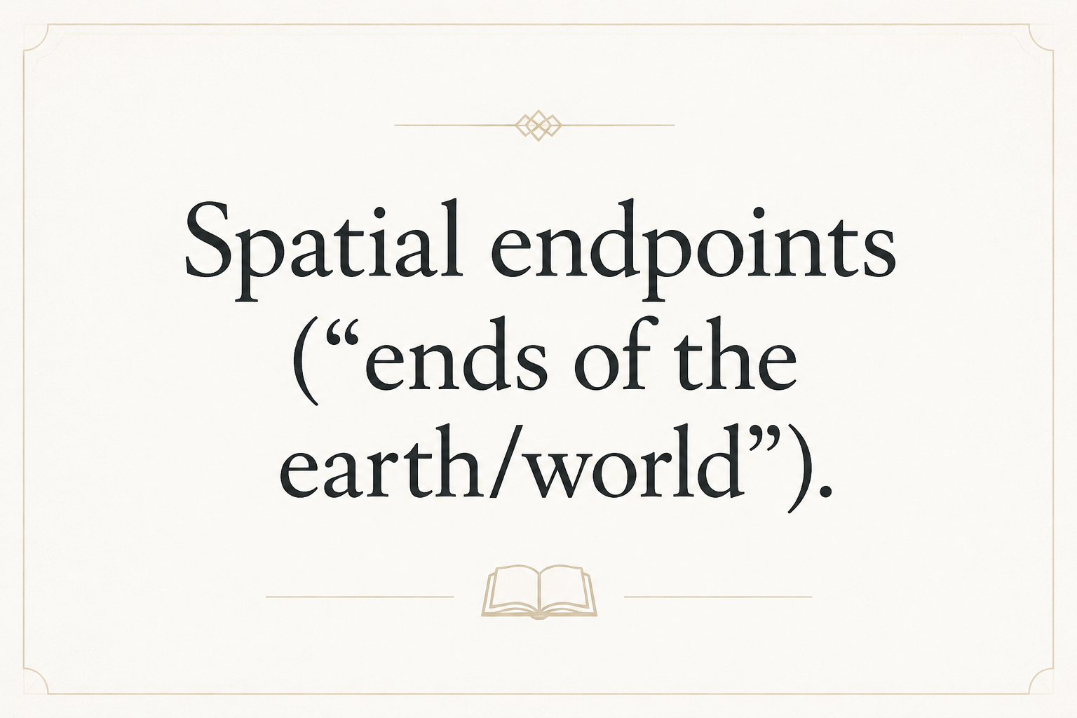 Key insight about Exploring the Meaning of Peras in Greek