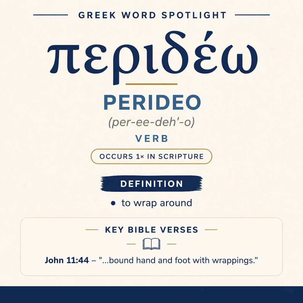 Exploring the Meaning of Perideo in Greek statistics