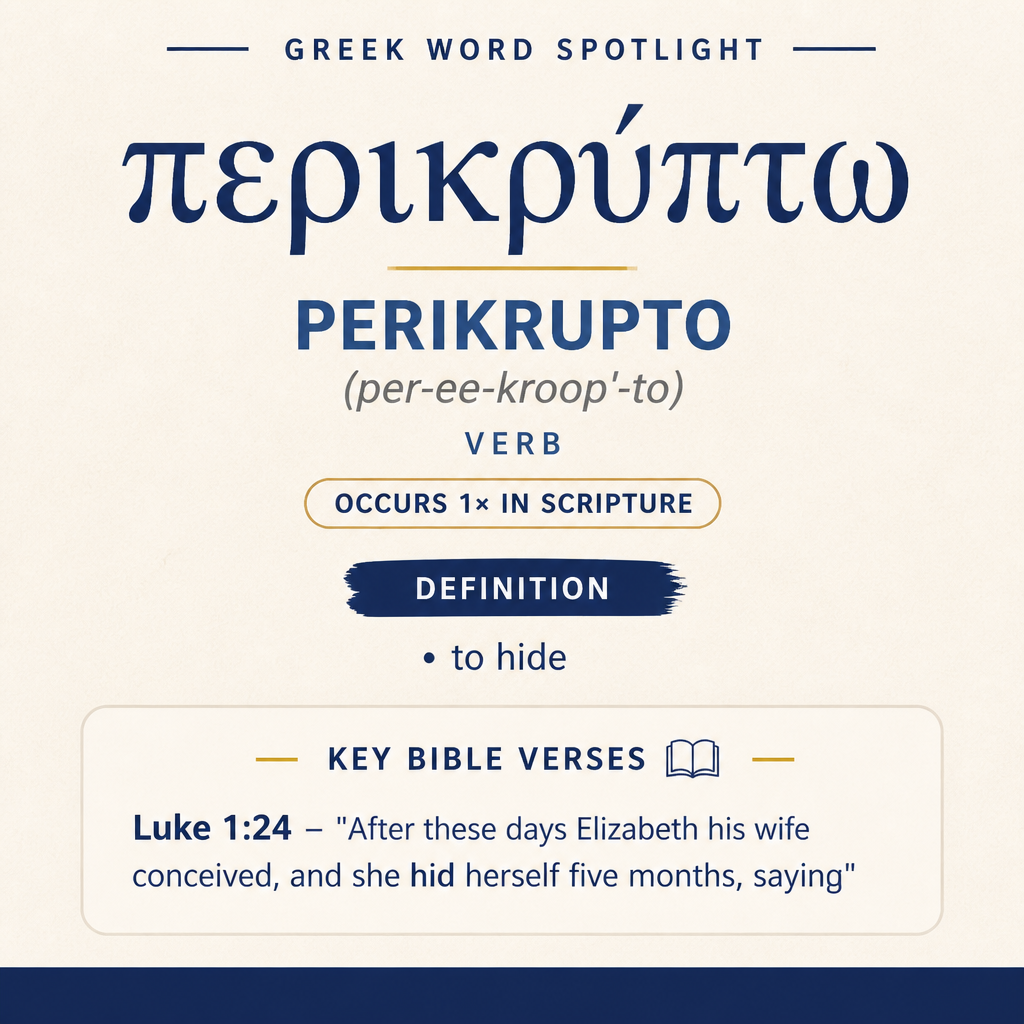 Exploring the Meaning of Perikrupto in Greek statistics