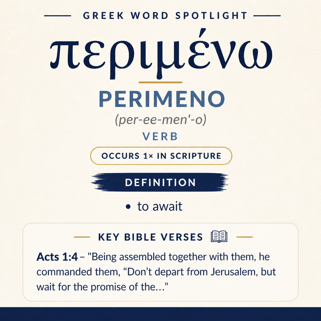 Exploring the Meaning of Perimeno in Greek statistics