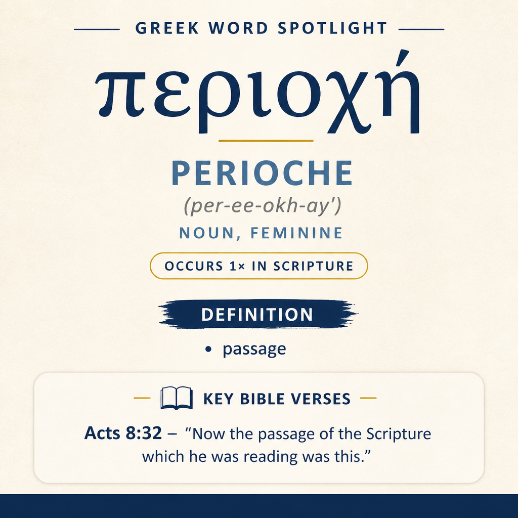 Exploring the Meaning of Perioche in Greek statistics