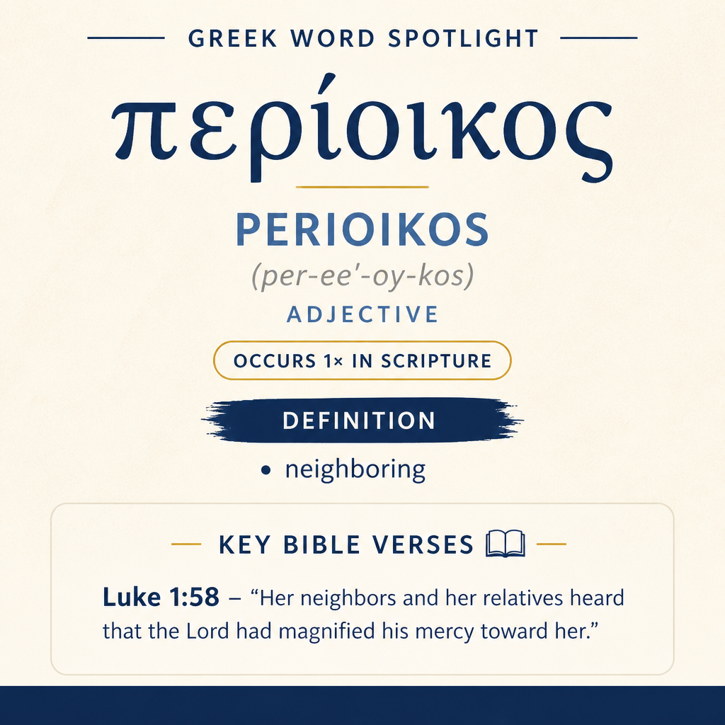 Exploring the Meaning of Perioikos in Greek statistics
