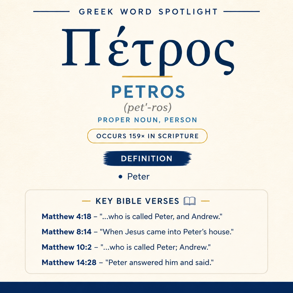 Exploring the Meaning of Petros in Greek statistics