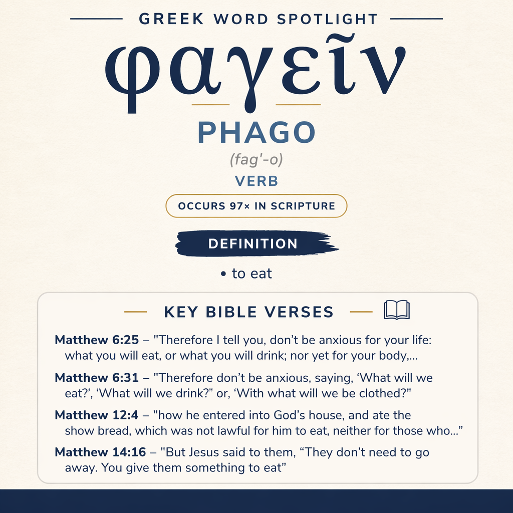 Exploring the Meaning of Phago in Greek statistics