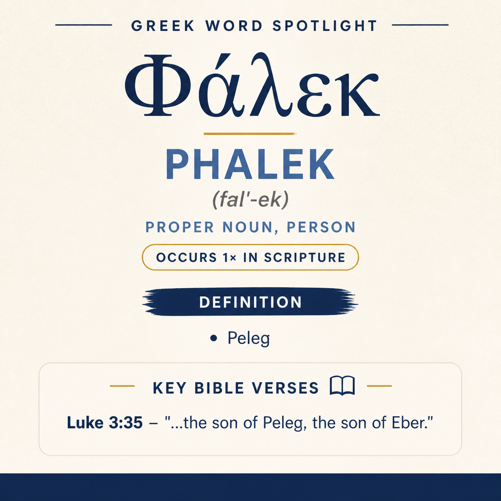 Exploring the Meaning of Phalek in Greek statistics