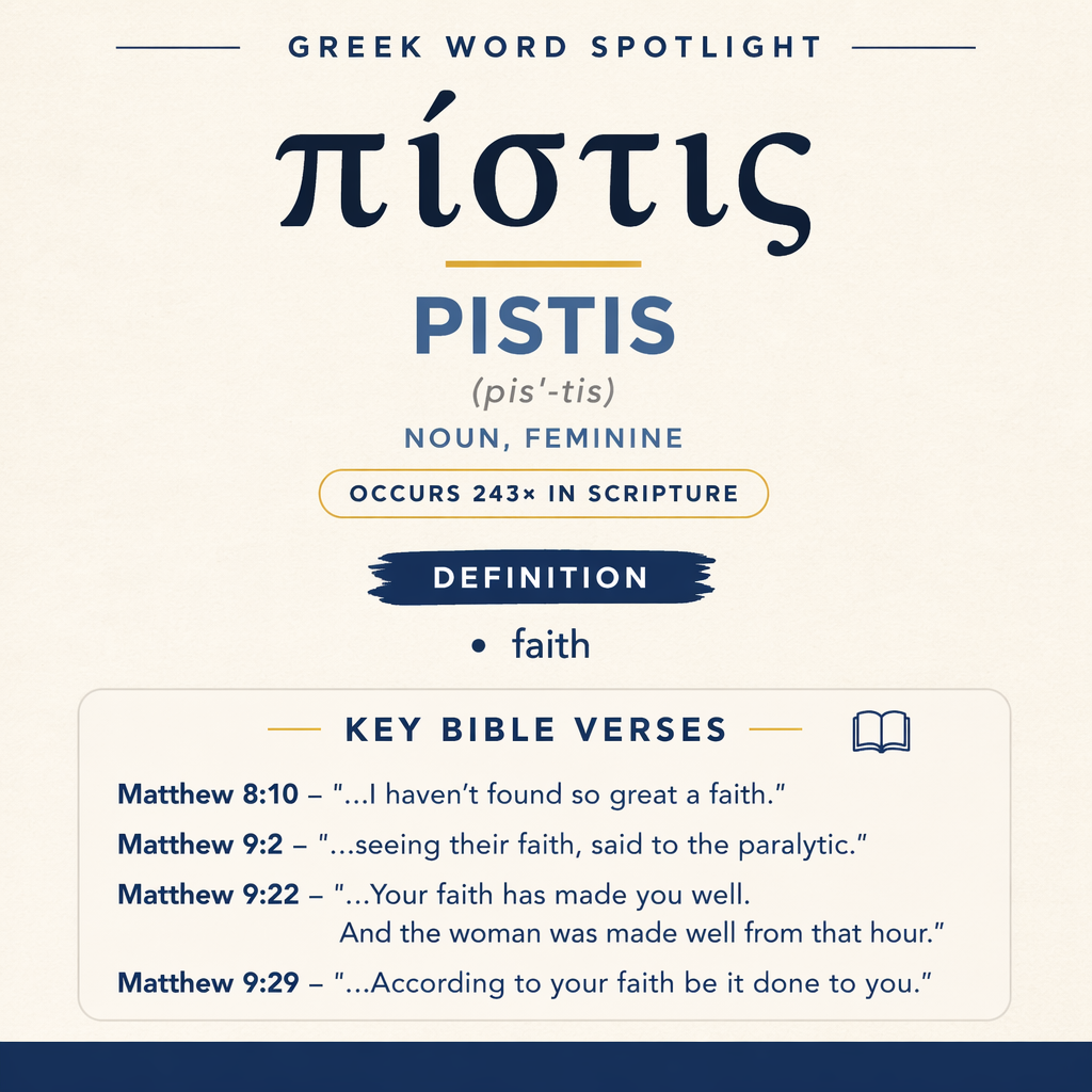 Exploring the Meaning of Pistis in Greek statistics