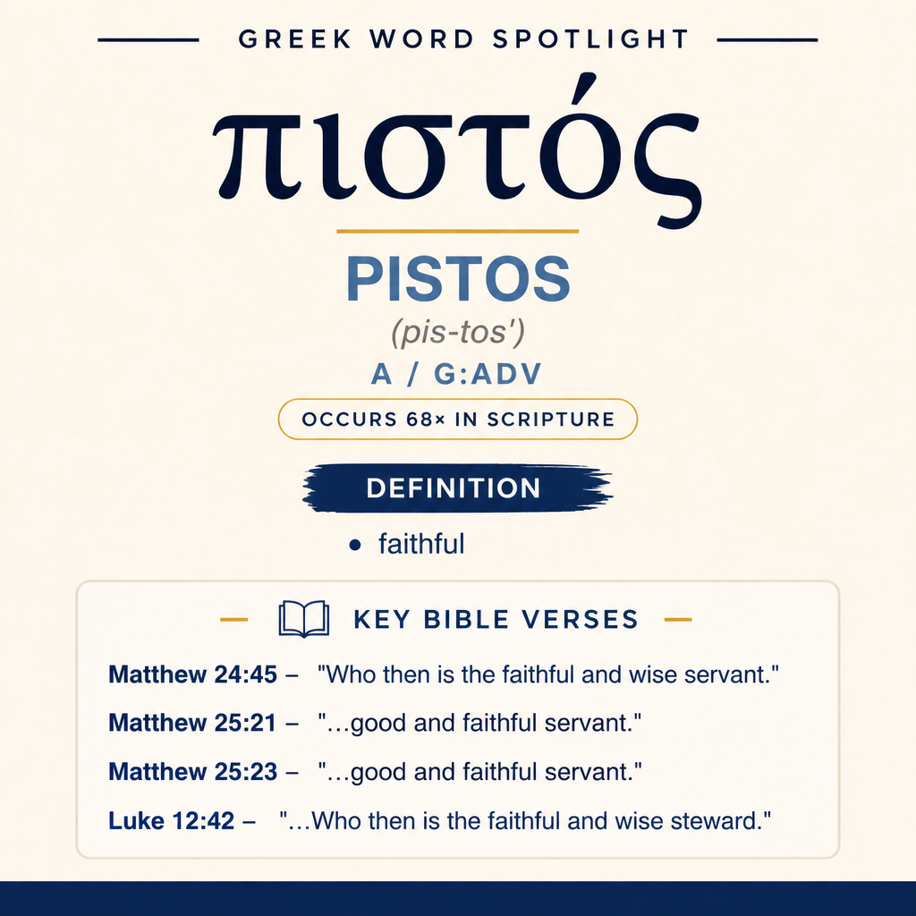 Exploring the Meaning of Pistos Greek statistics