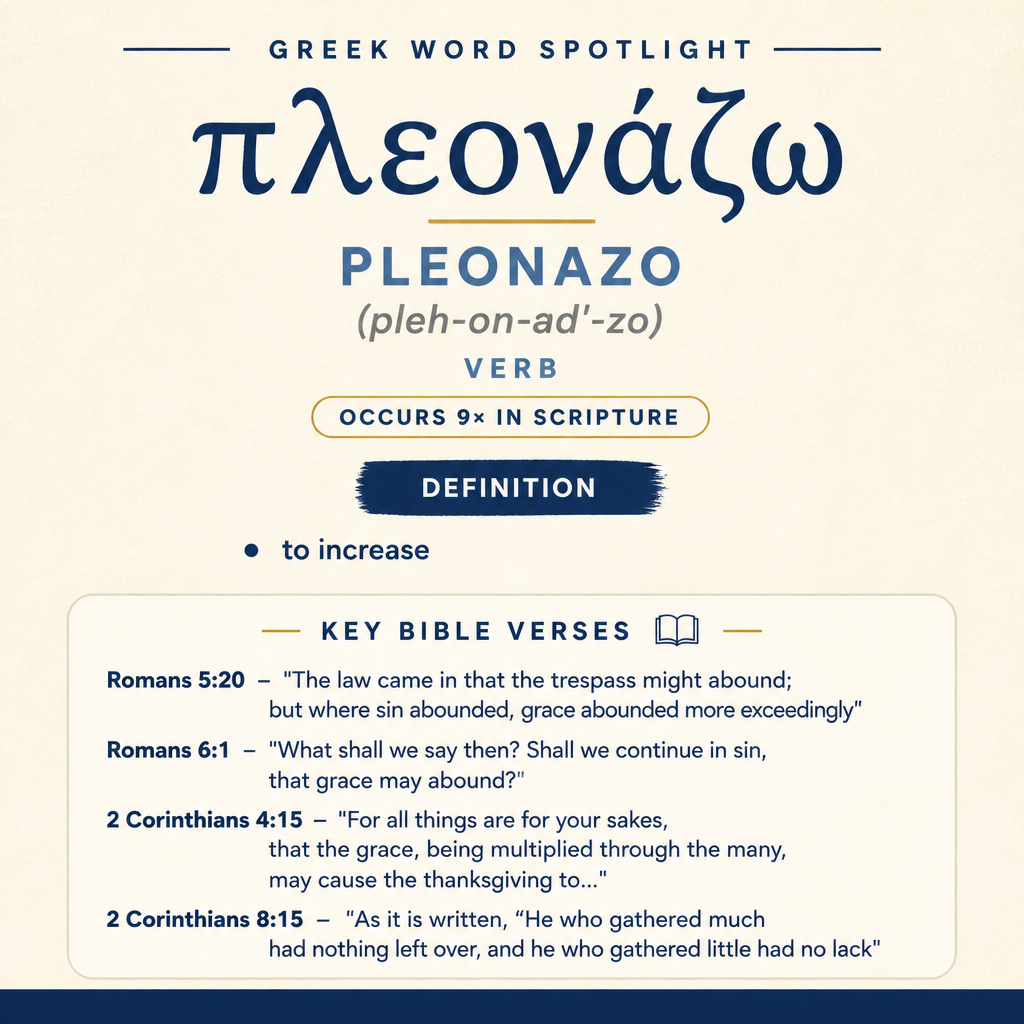 Exploring the Meaning of Pleonazo Greek statistics