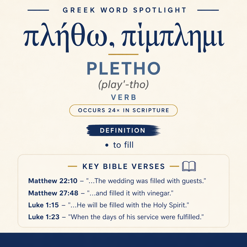 Exploring the Meaning of Pletho in Greek statistics