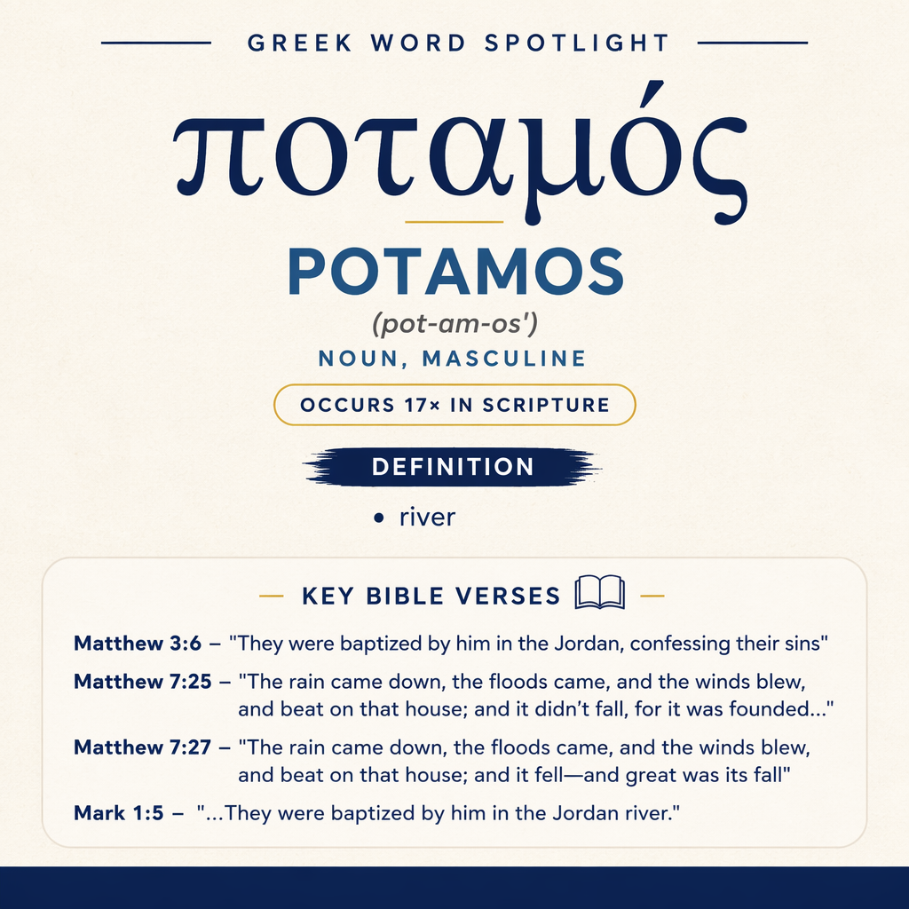 Exploring the Meaning of Potamos in Greek statistics