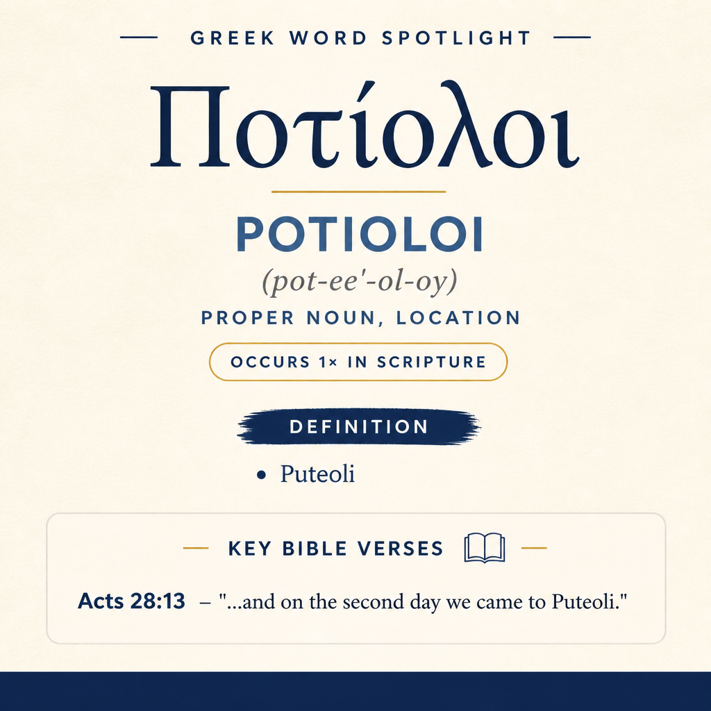 Exploring the Meaning of Potioloi in Greek statistics