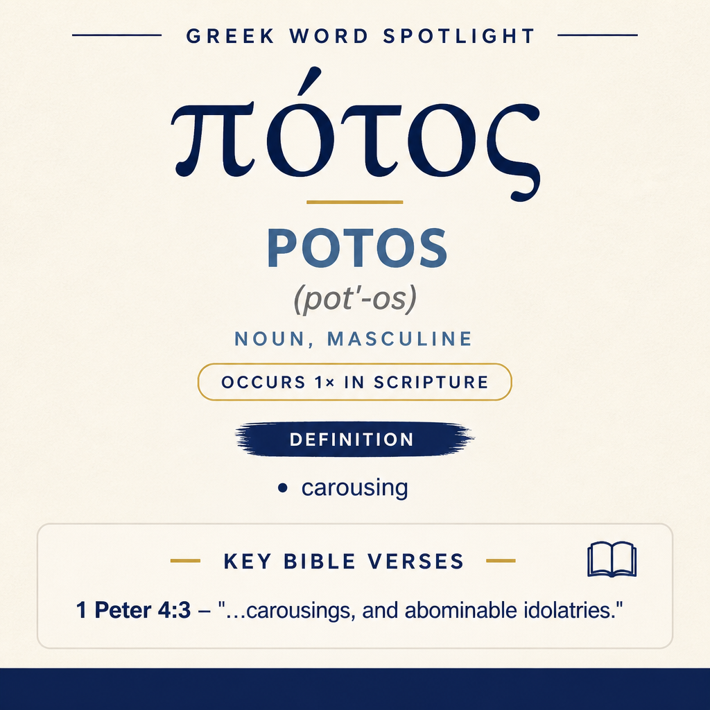 Exploring the Meaning of Potos in Greek statistics