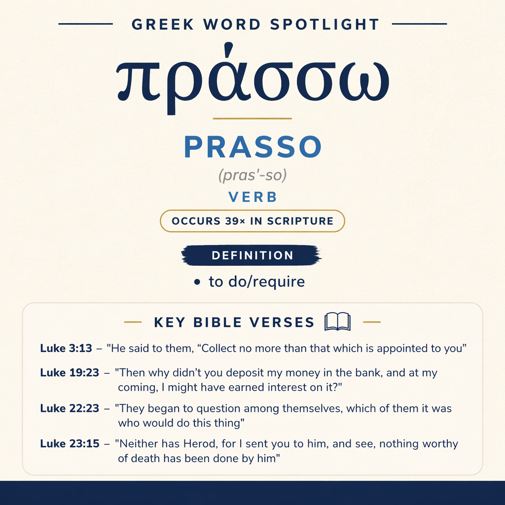 Exploring the Meaning of Prasso in Greek statistics