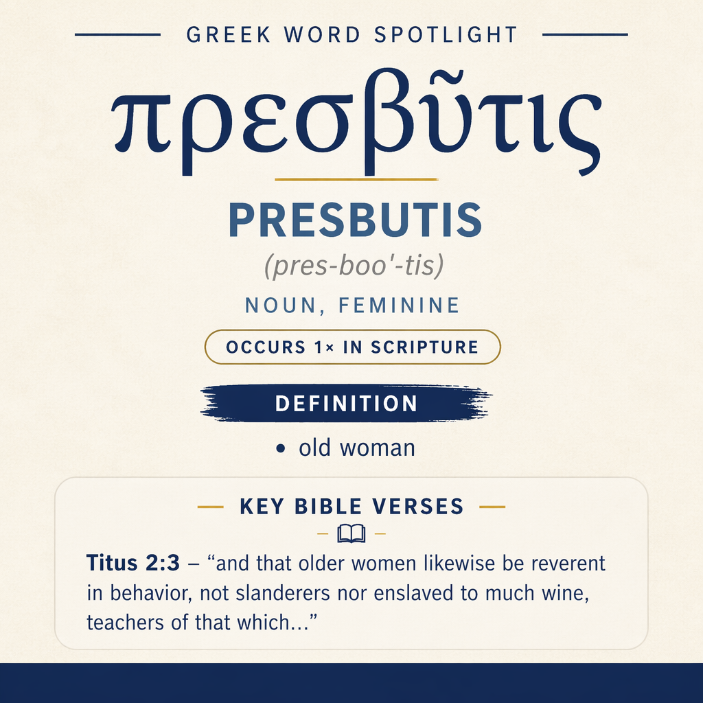 Exploring the Meaning of Presbutis in Greek statistics