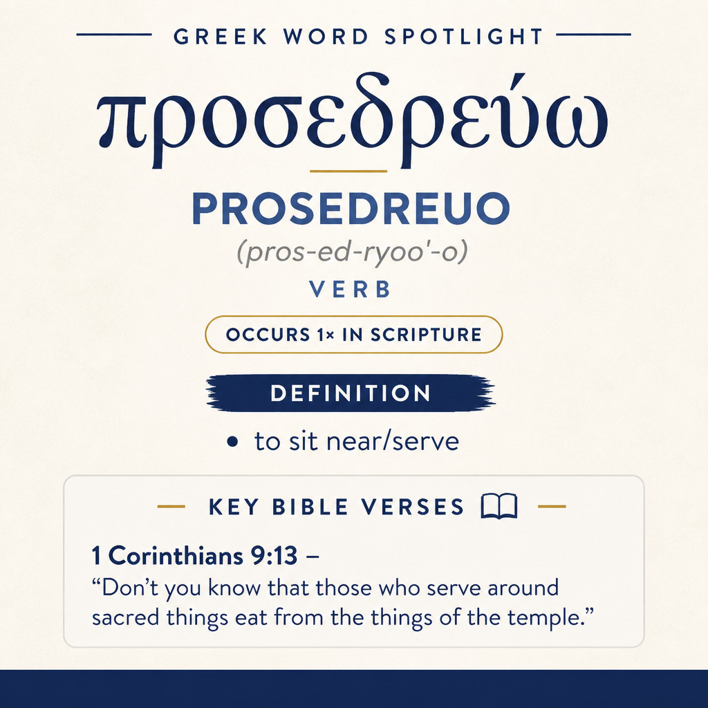 Exploring the Meaning of Prosedreuo in Greek statistics
