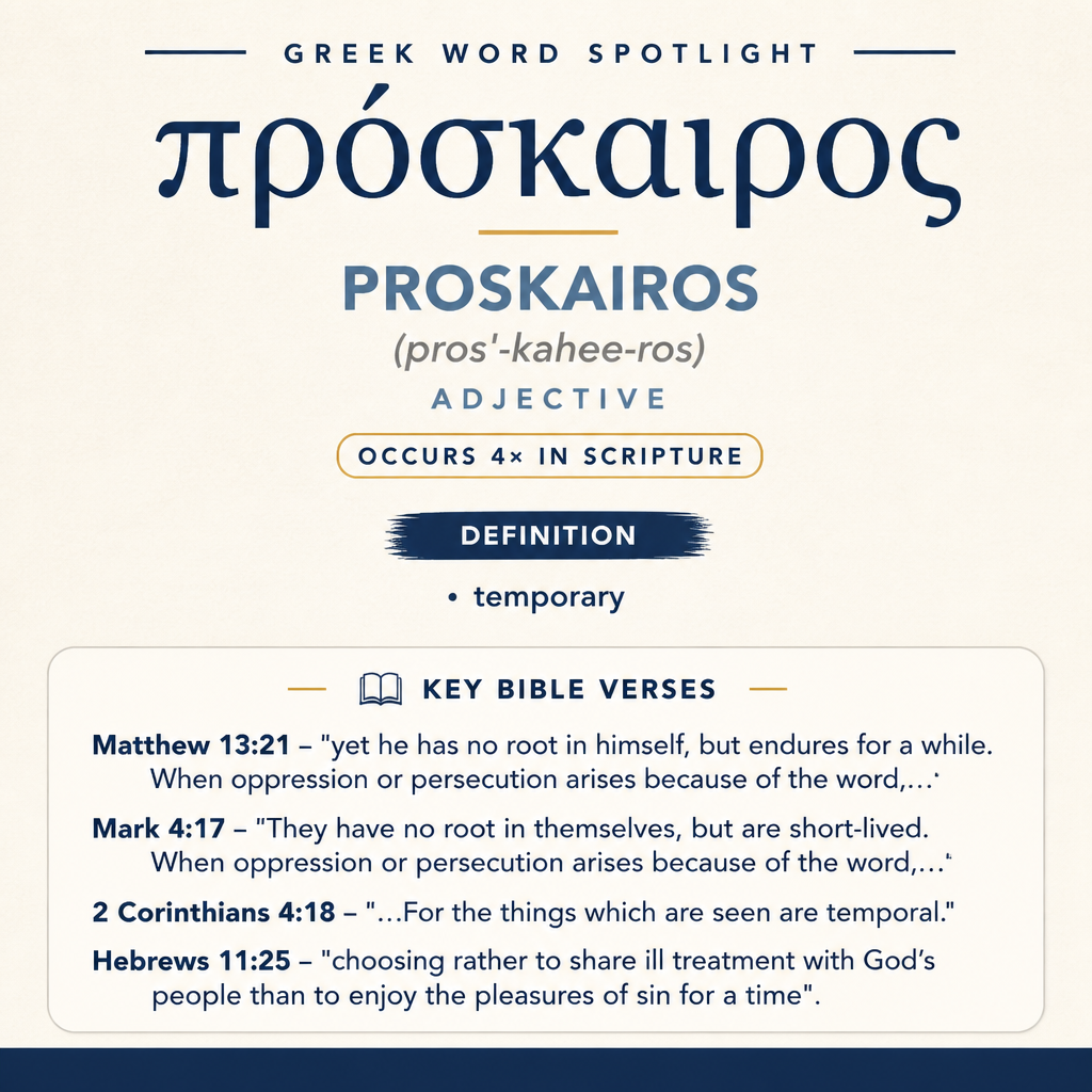 Exploring the Meaning of Proskairos in Greek statistics