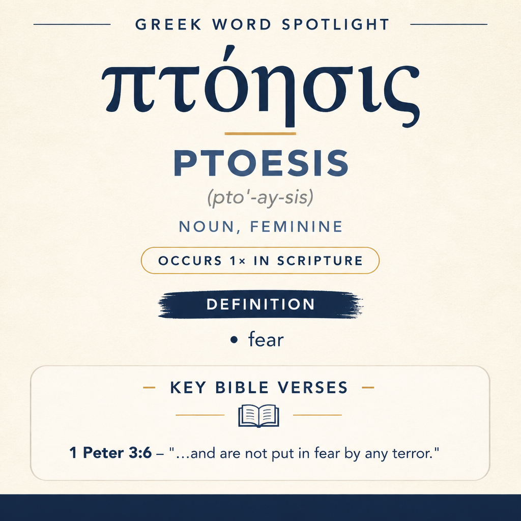 Exploring the Meaning of Ptoesis in Greek statistics