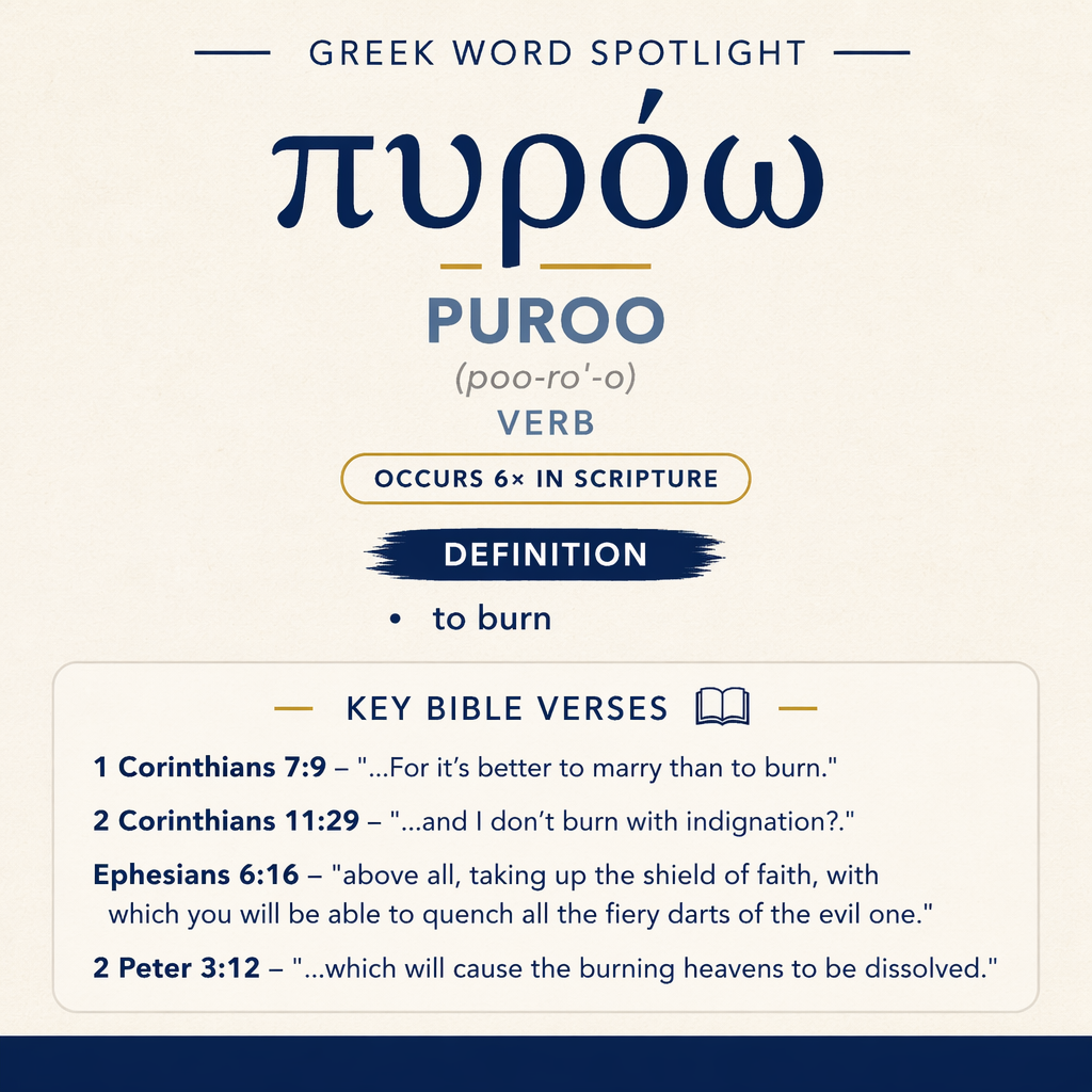 Exploring the Meaning of Puroo in Greek statistics