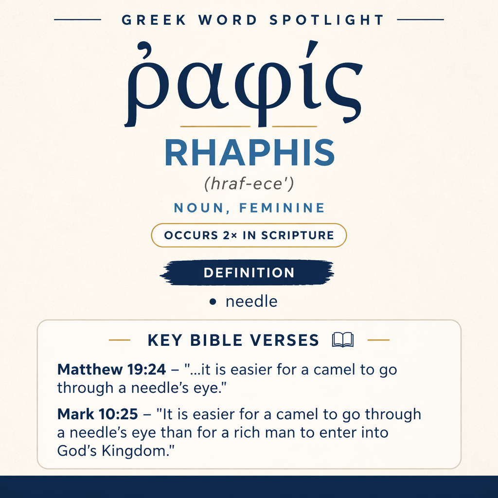 Exploring the Meaning of Rhaphis in Greek statistics