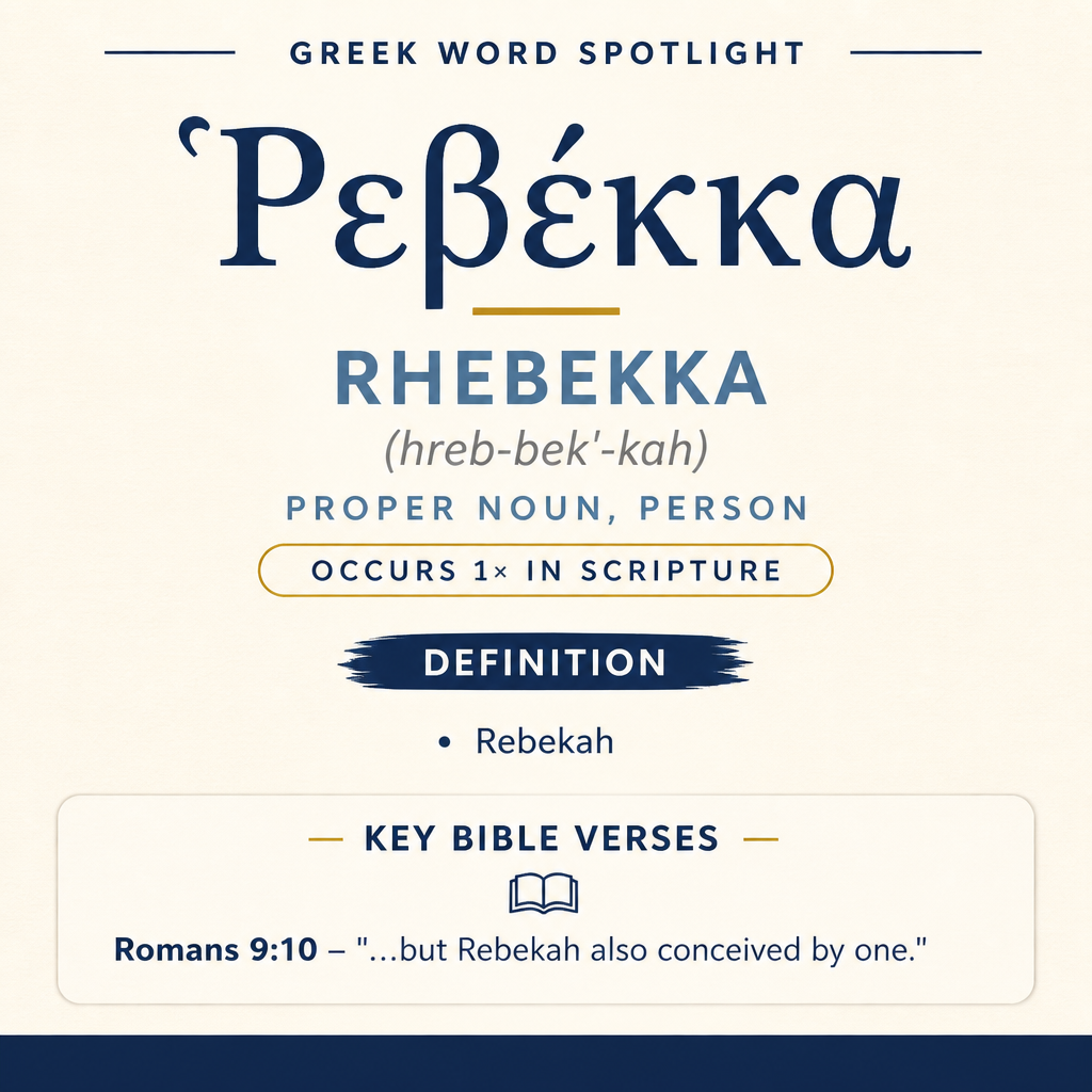 Exploring the Meaning of Rhebekka in Greek statistics