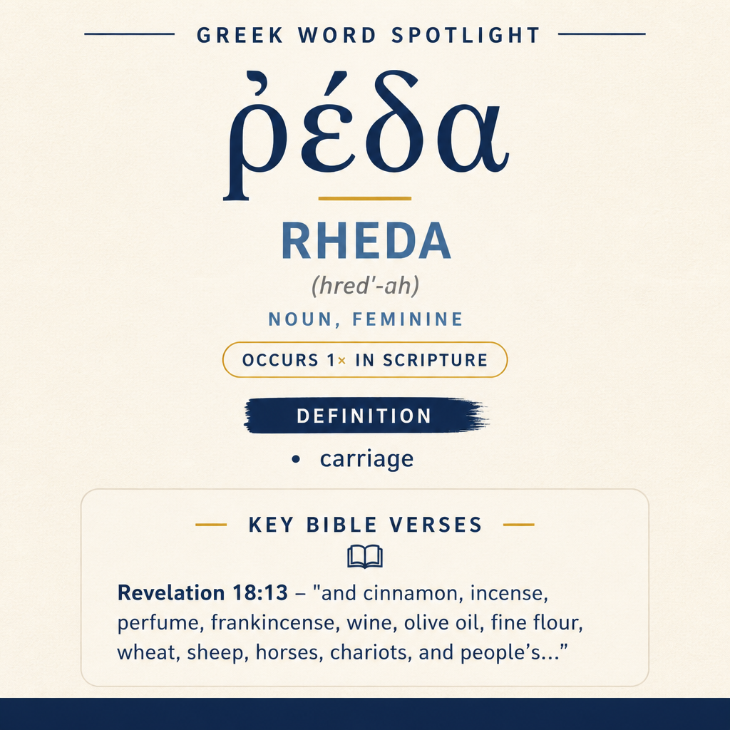 Exploring the Meaning of Rheda in Greek statistics