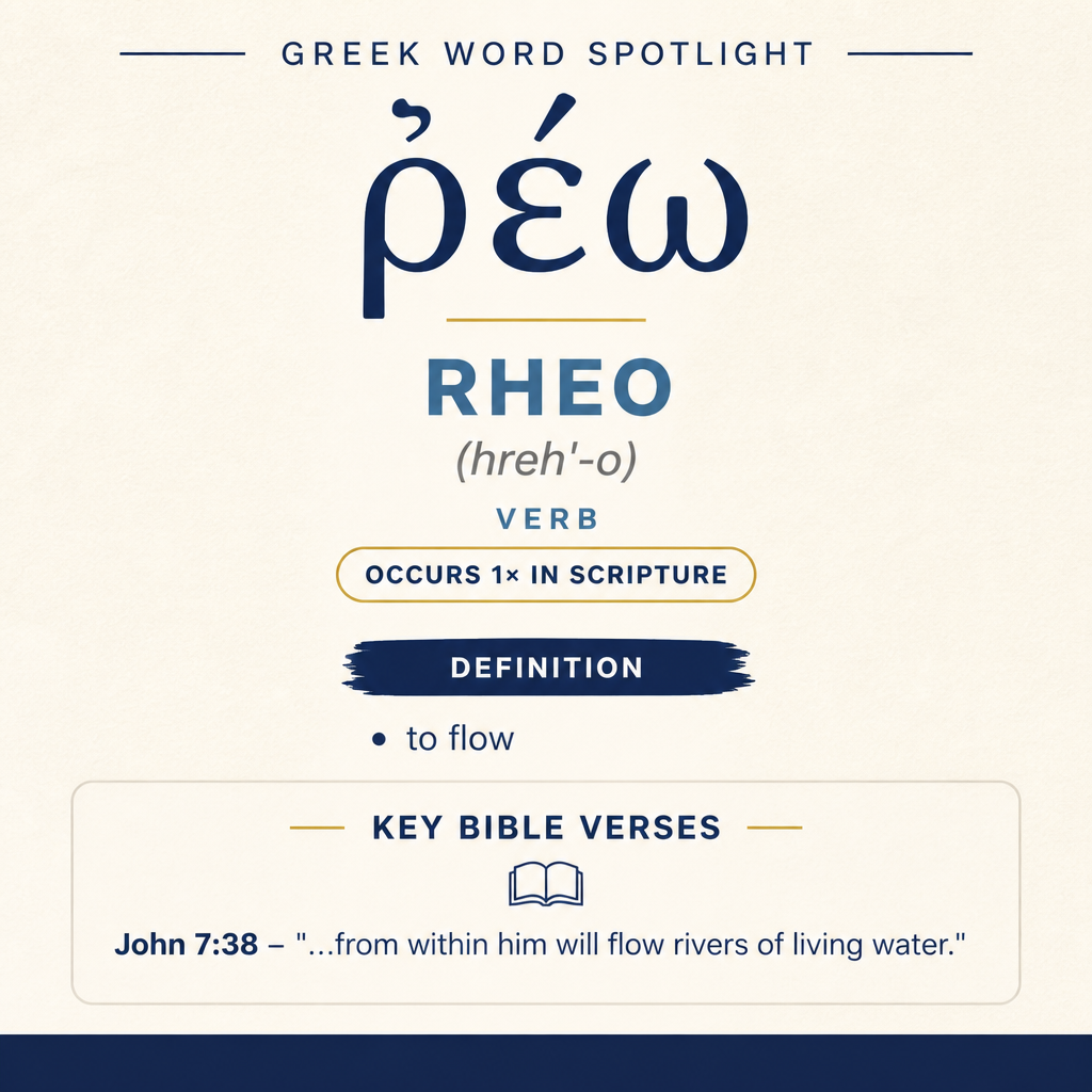 Exploring the Meaning of Rheo in Greek statistics