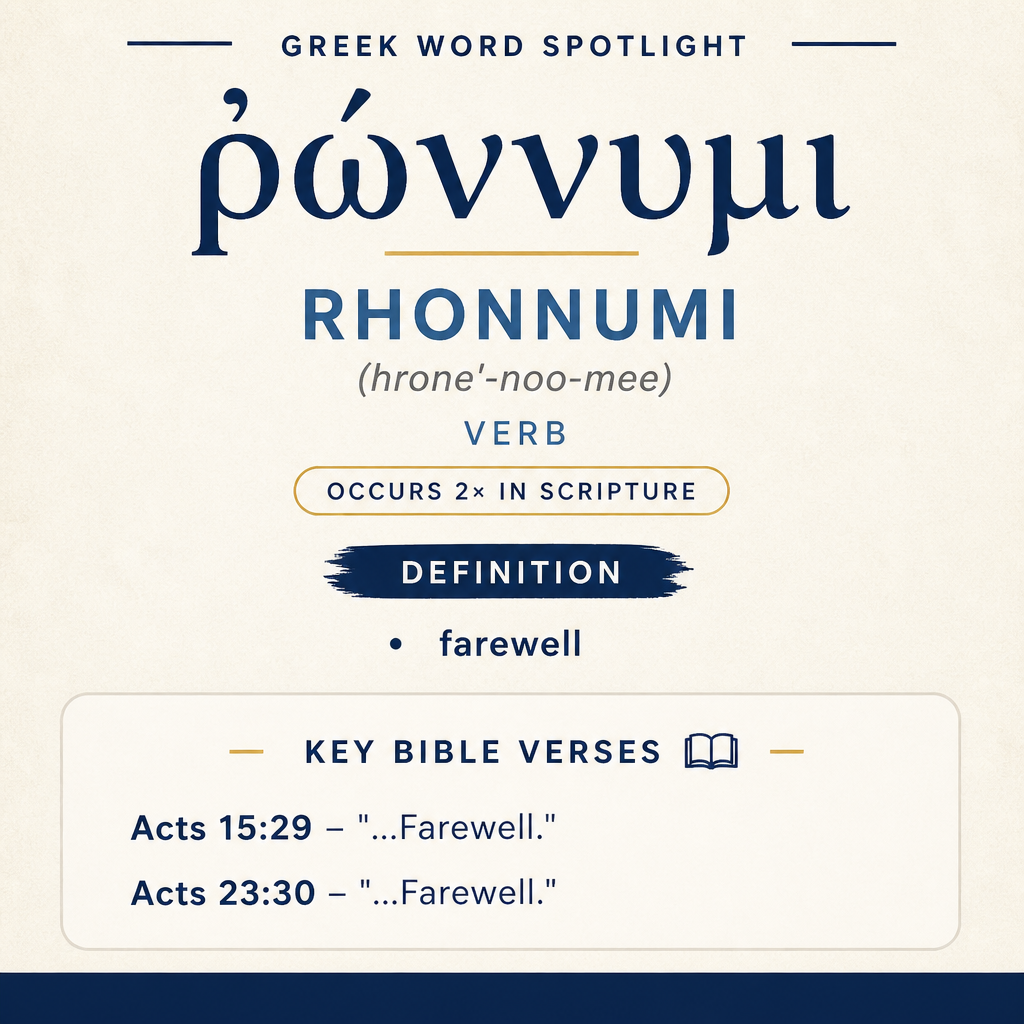 Exploring the Meaning of Rhonnumi in Greek statistics