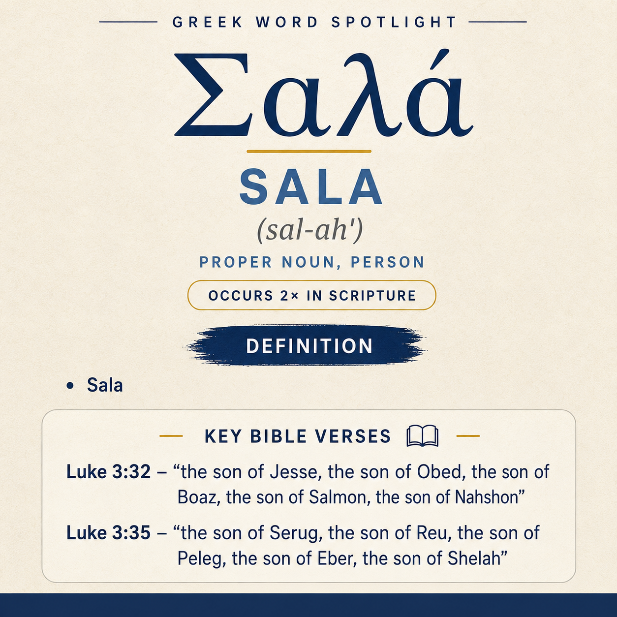 Exploring the Meaning of Sala in Greek statistics
