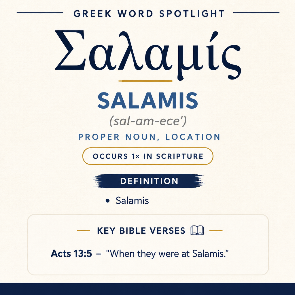 Exploring the Meaning of Salamis in Greek statistics