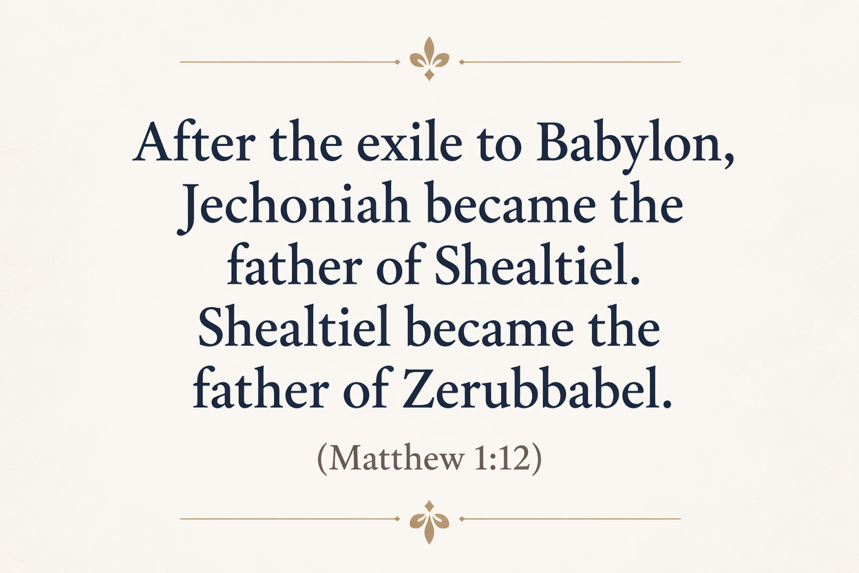 Key insight about Exploring the Meaning of Salathiel in Greek