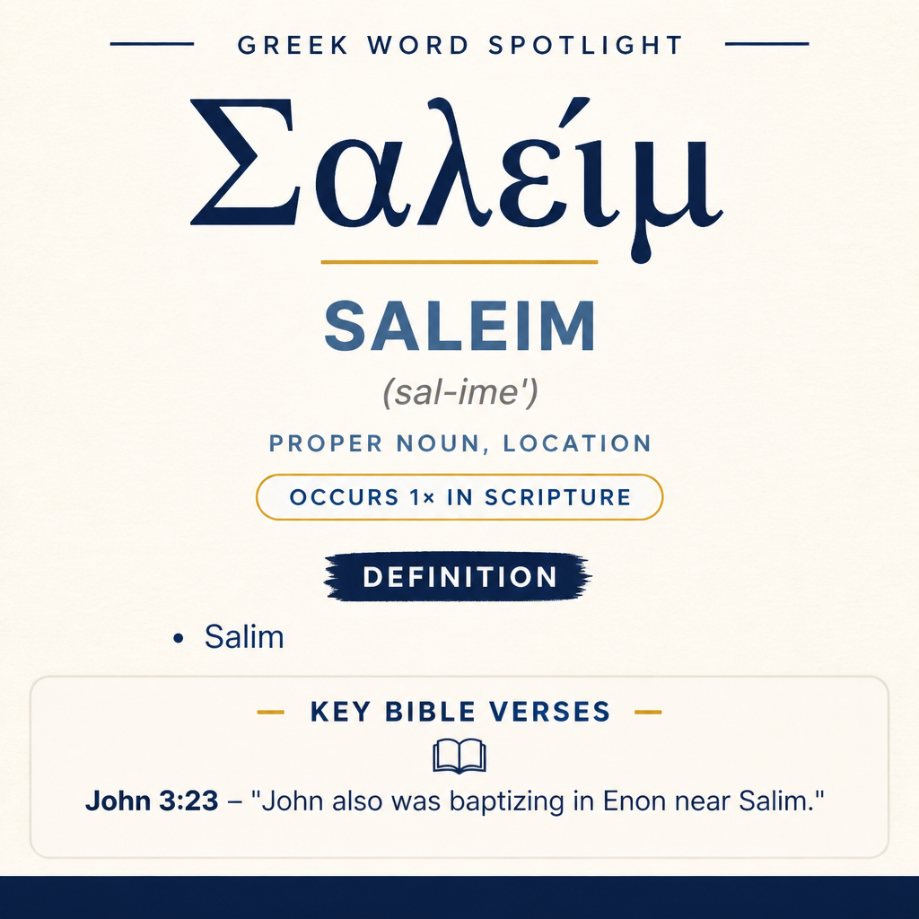 Exploring the Meaning of Saleim in Greek statistics