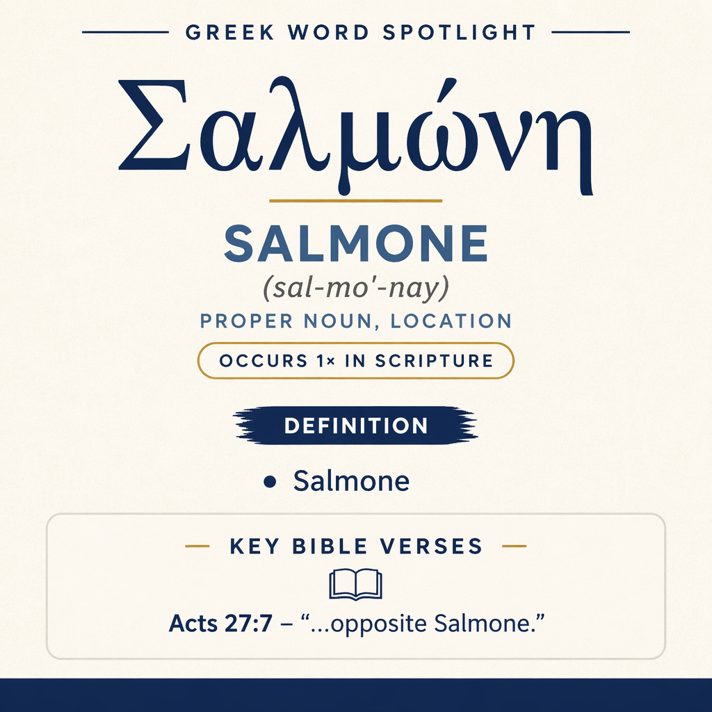 Exploring the Meaning of Salmone in Greek statistics