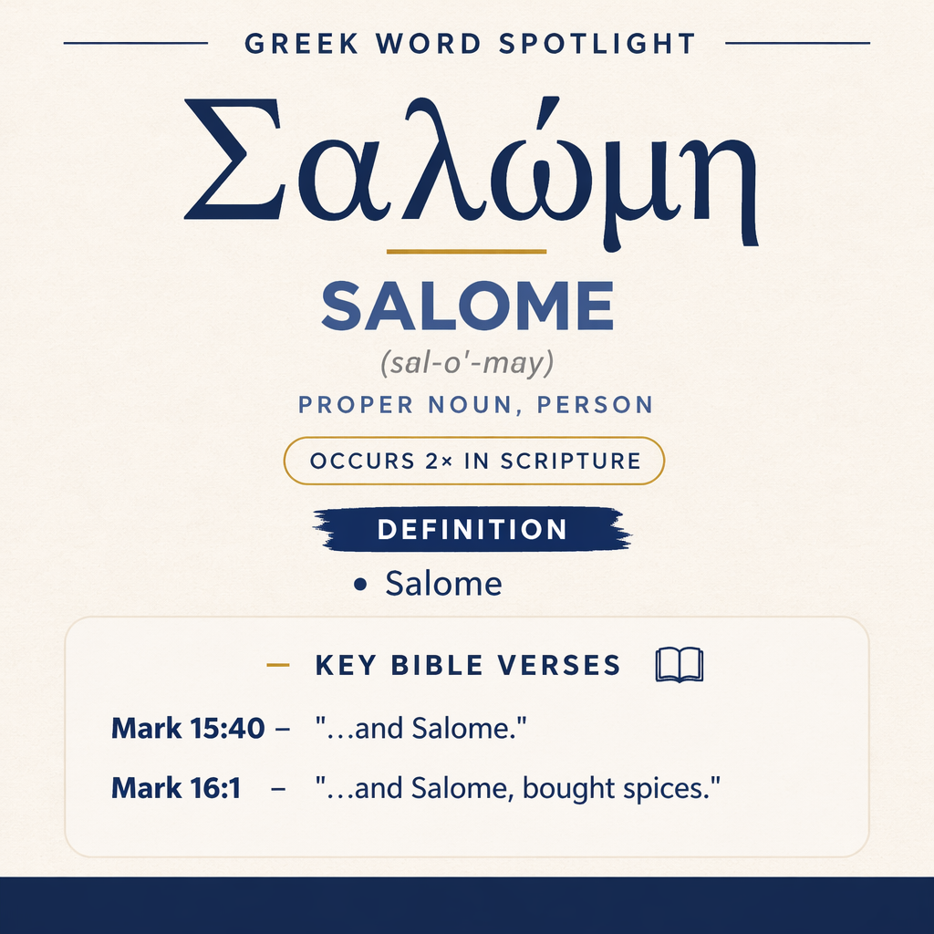 Exploring the Meaning of Salome in Greek statistics