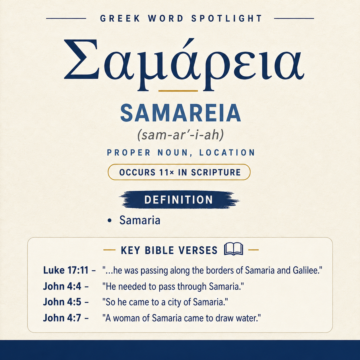 Exploring the Meaning of Samareia in Greek statistics