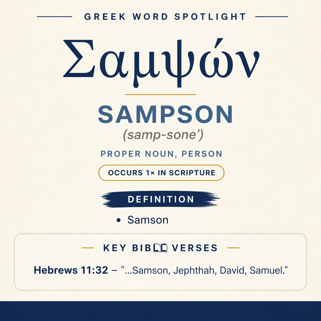 Exploring the Meaning of Sampson in Greek statistics