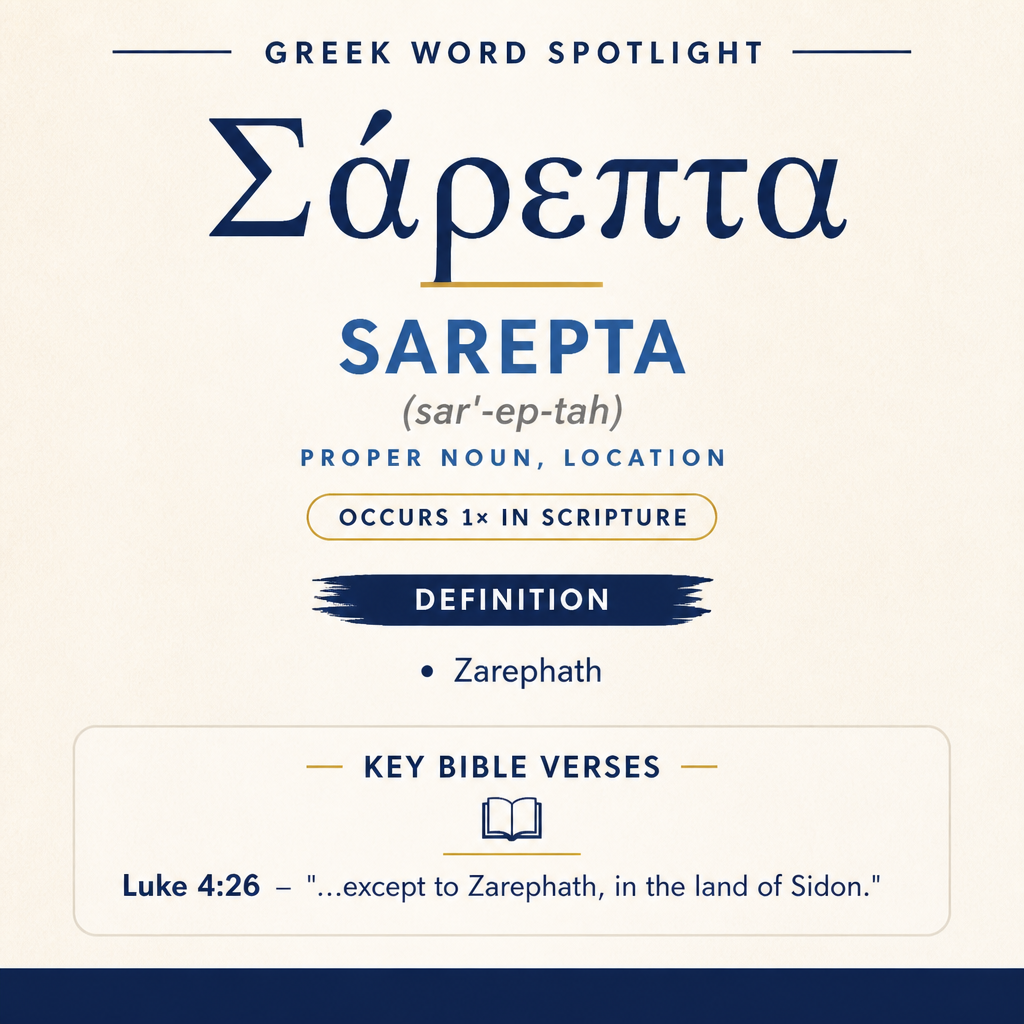 Exploring the Meaning of Sarepta in Greek statistics