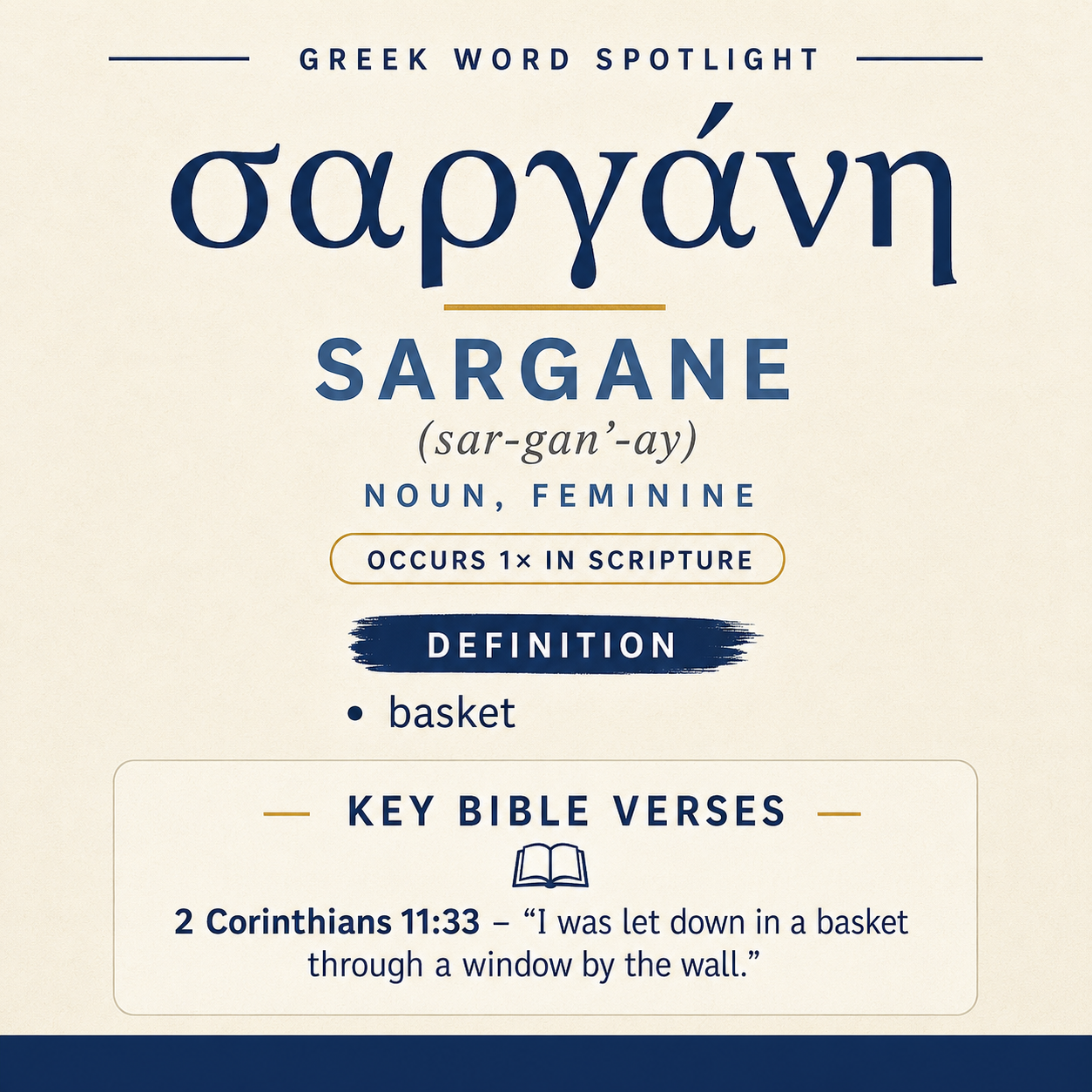 Exploring the Meaning of Sargane in Greek statistics