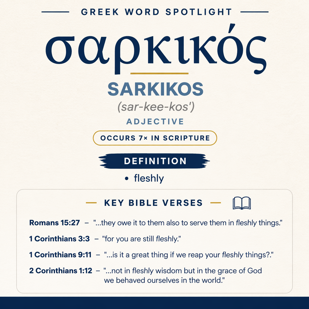 Exploring the Meaning of Sarkikos in Greek statistics