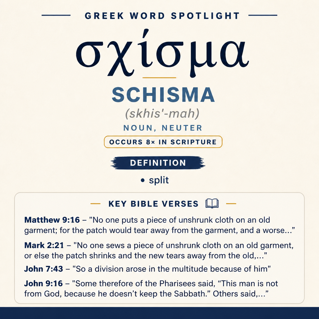 Exploring the Meaning of Schisma in Greek statistics
