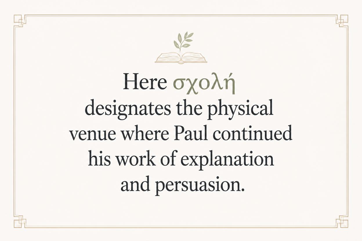 Key insight about Exploring the Meaning of Schole in Greek