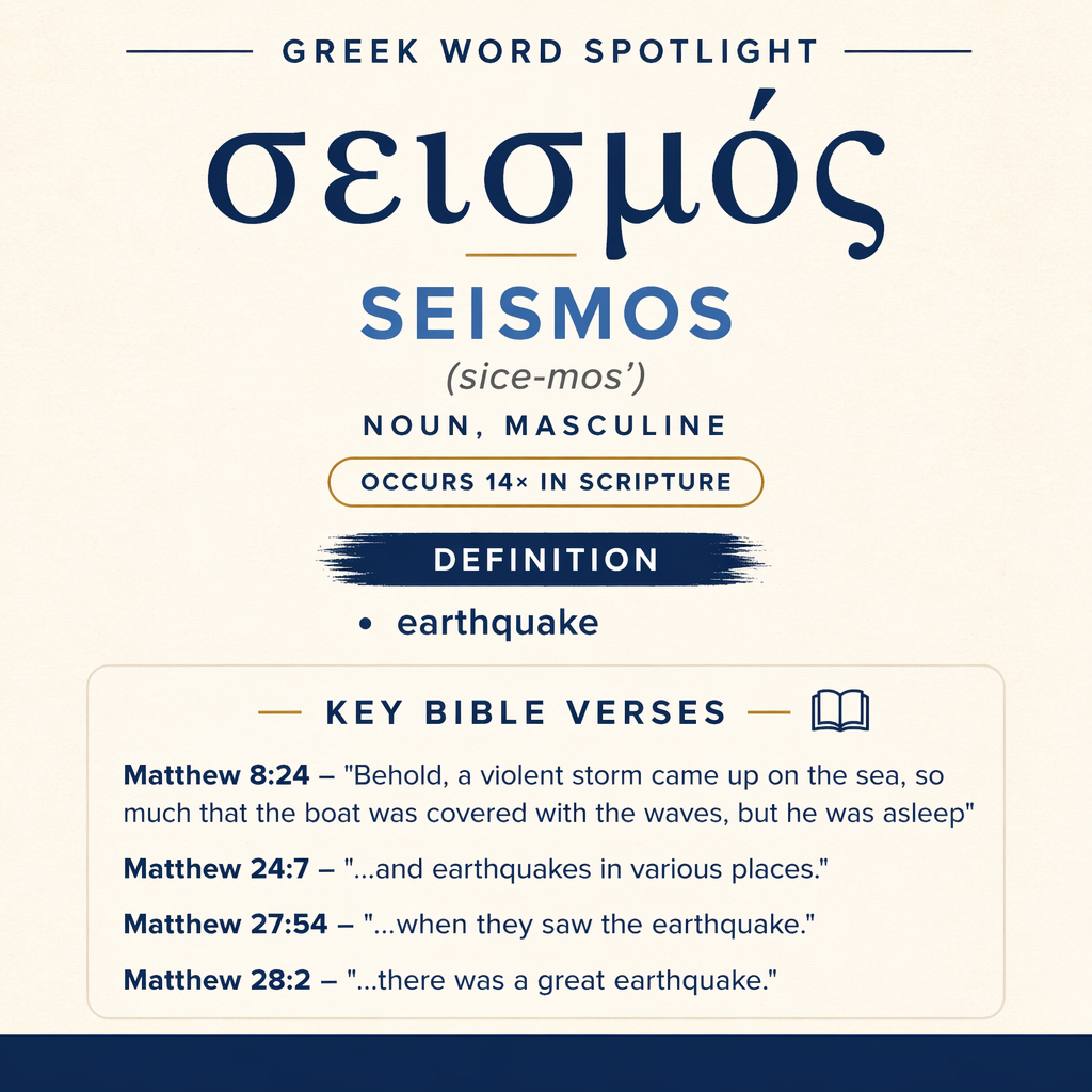 Exploring the Meaning of Seismos in Greek statistics