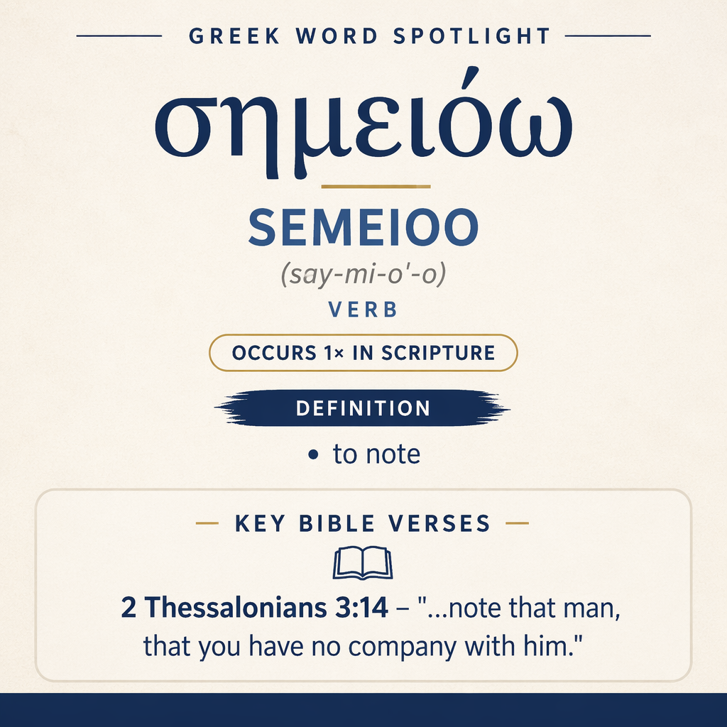 Exploring the Meaning of Semeioo in Greek statistics