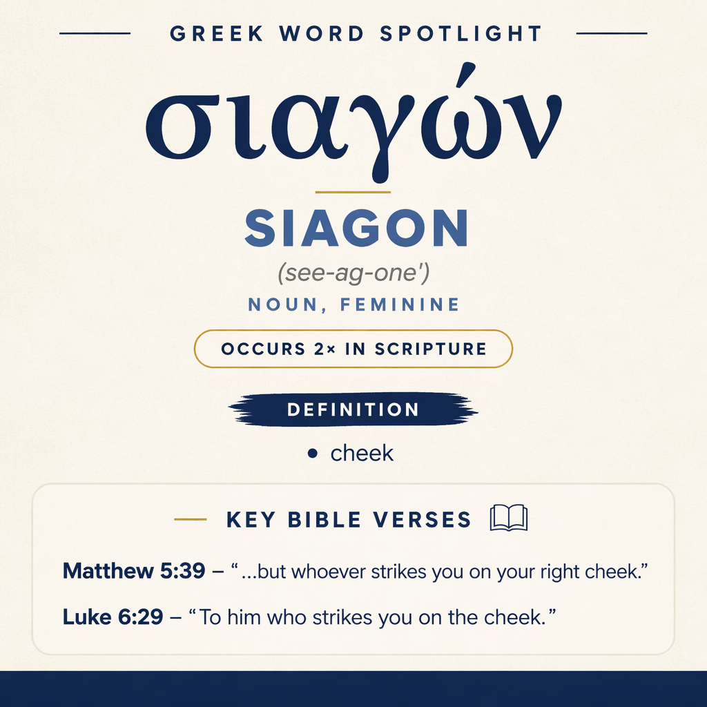 Exploring the Meaning of Siagon in Greek statistics
