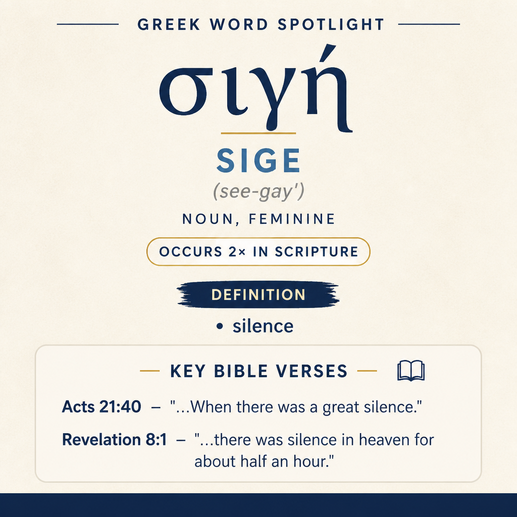Exploring the Meaning of Sige in Greek statistics