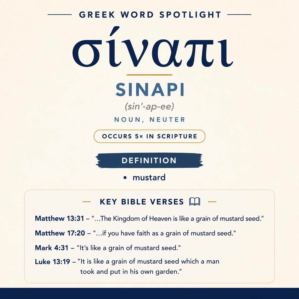 Exploring the Meaning of Sinapi in Greek statistics
