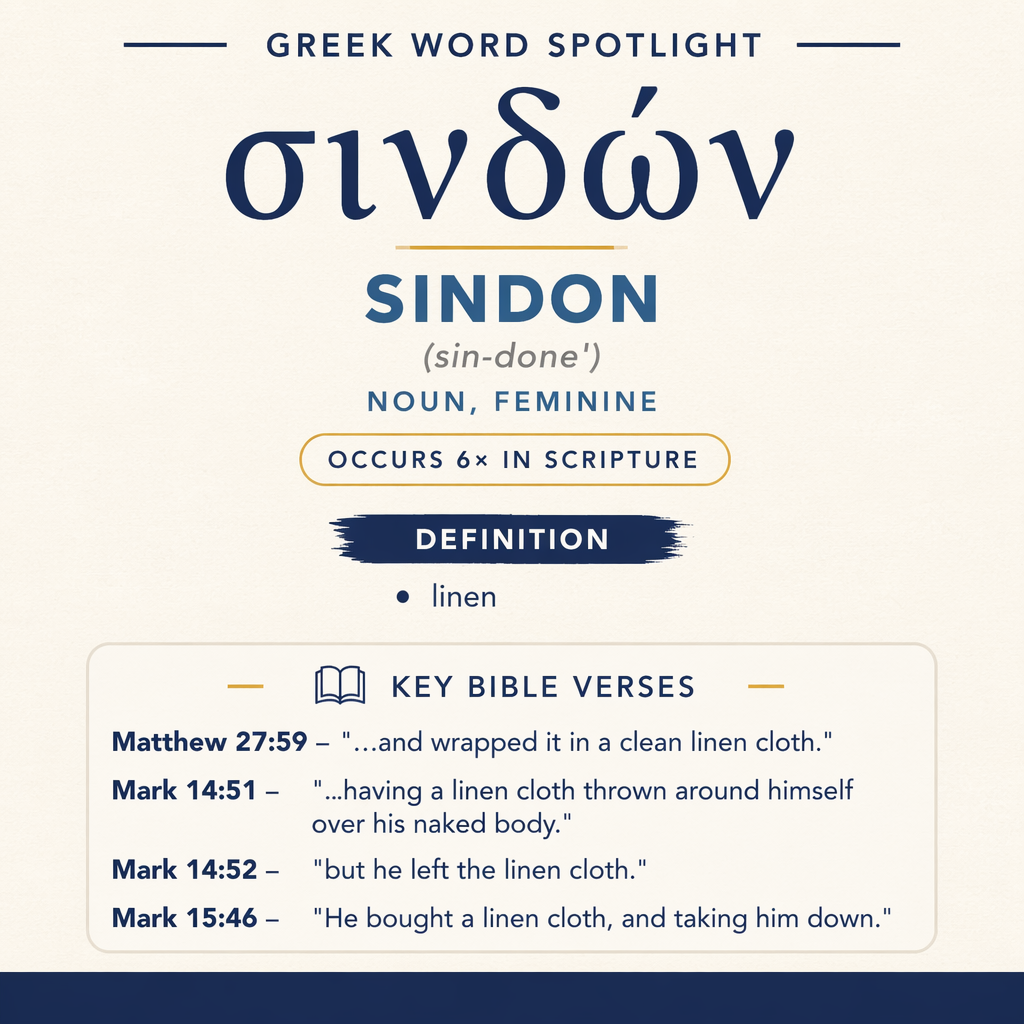 Exploring the Meaning of Sindon in Greek statistics