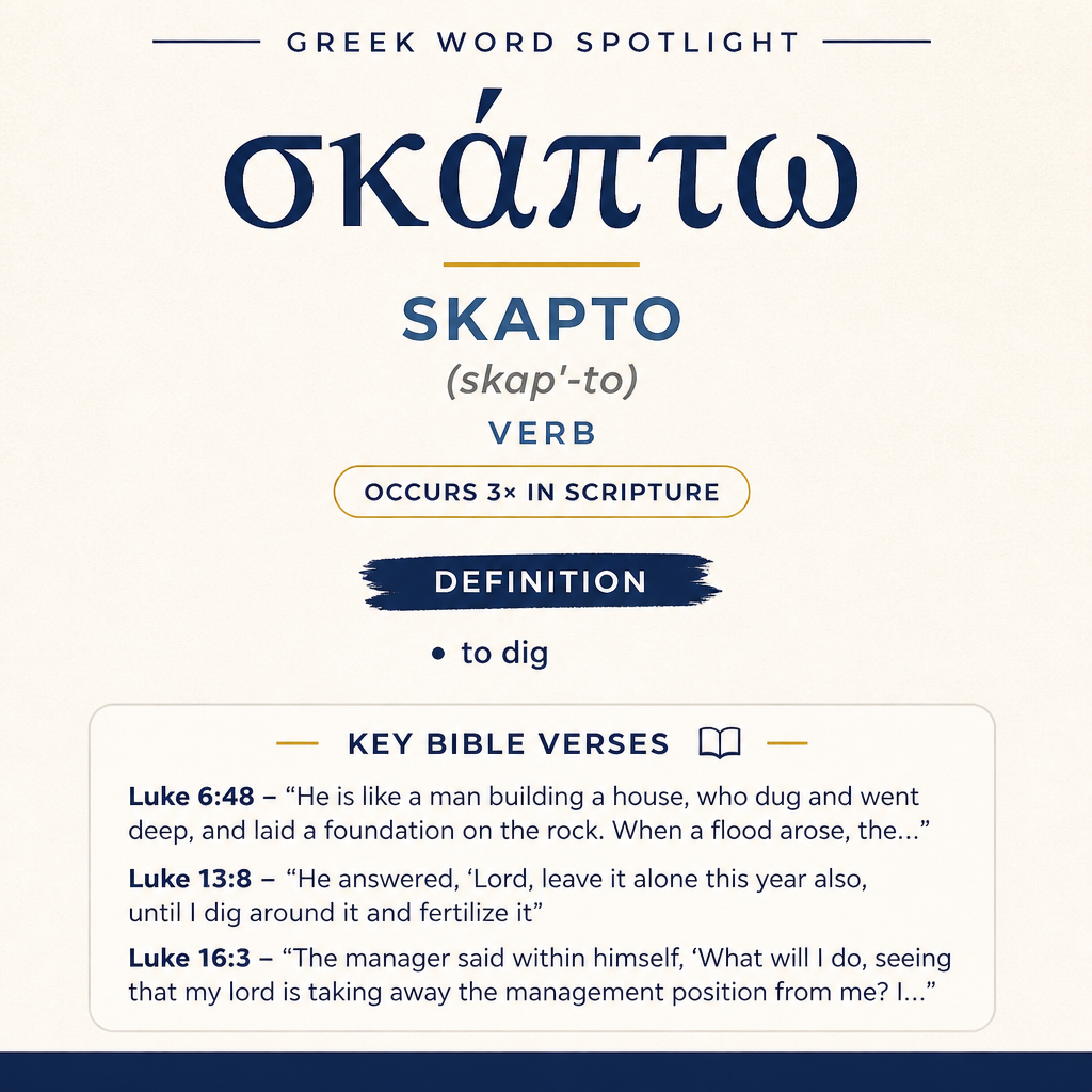 Exploring the Meaning of Skapto in Greek statistics