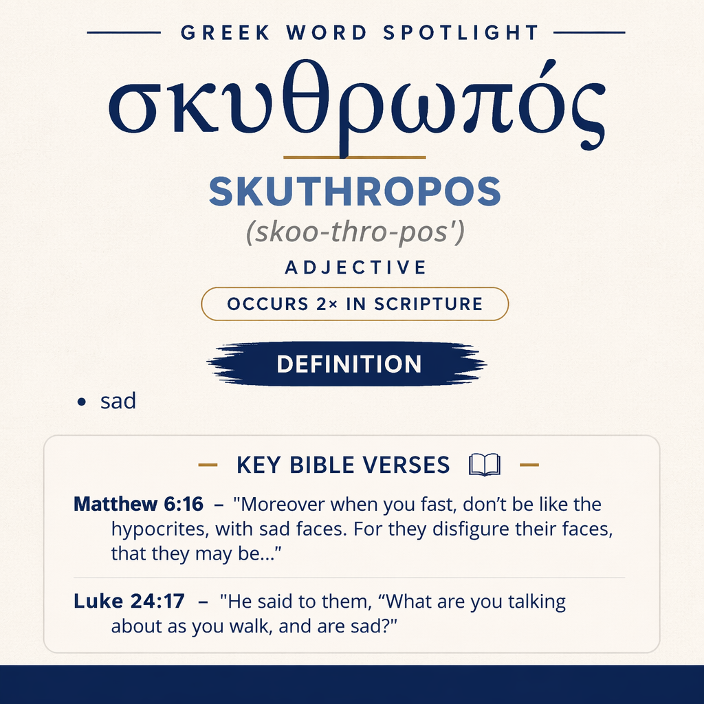 Exploring the Meaning of Skuthropos in Greek statistics